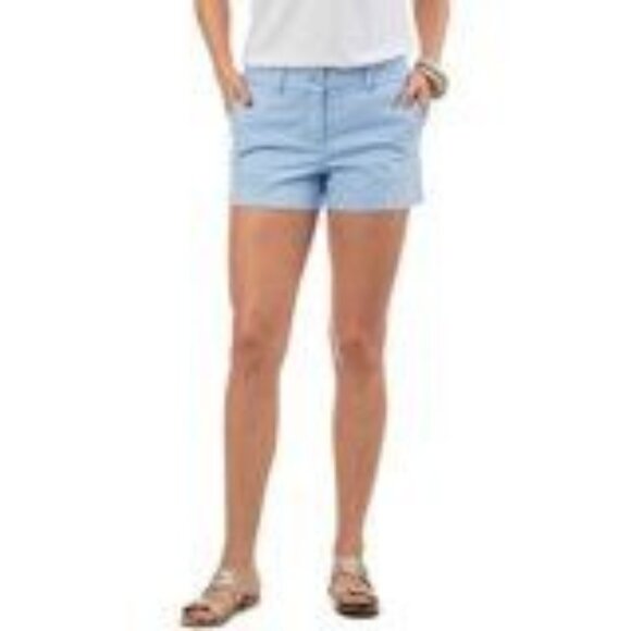 Southern Tide Pants - Southern Tide Leigh 3" Womens Light Blue Cotton/Spandex Shorts Size 4